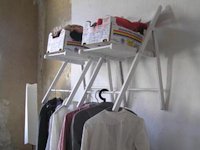 yiconglu Old Folding Chairs to Coat Rack